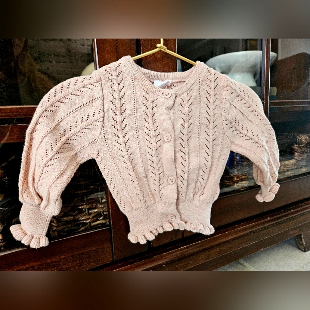 Jamie Kay Blush Cardigan Sweater 0-3 Months